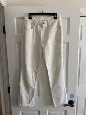 Brunello Cucinelli White Straight Leg Pants SIZE 6
